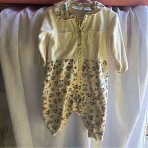 Vintage floral romper